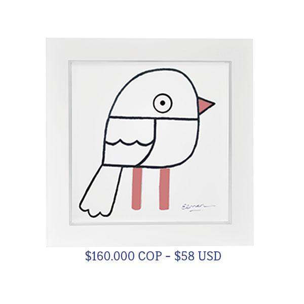 Pajarito Pintado – Tamaño 30x30x3 cm